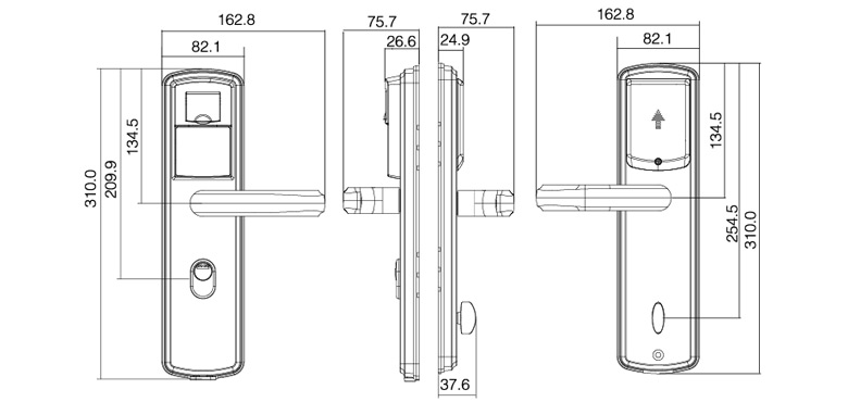 Digital key card locks