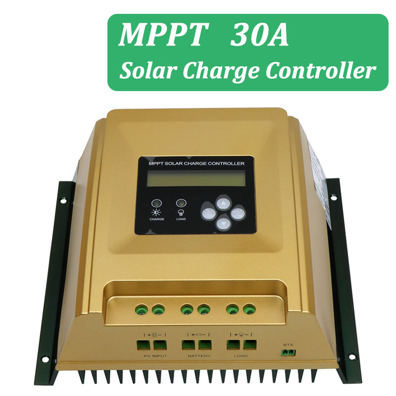 30A 12V 24V 36V 48V MPPT Solar Charge Controller LCD operate