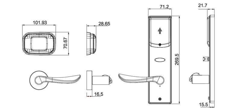 mifare locks for hotel office motel 