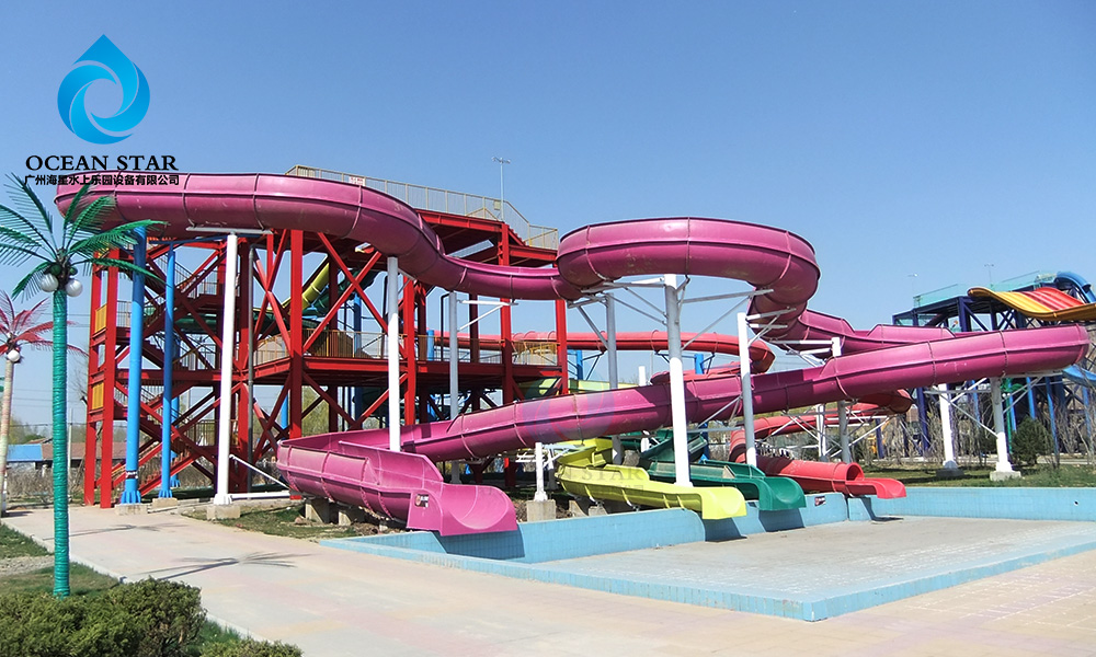Open spiral slide Open spiral slide