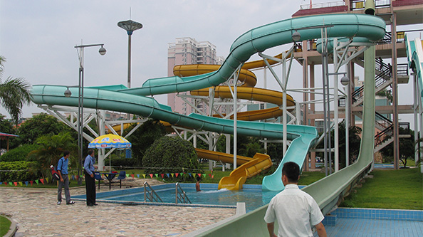 Open spiral slide Open spiral slide