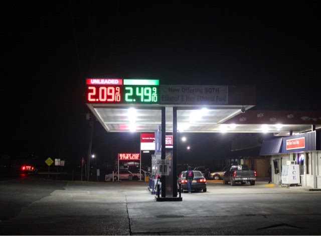 gas station led price sign