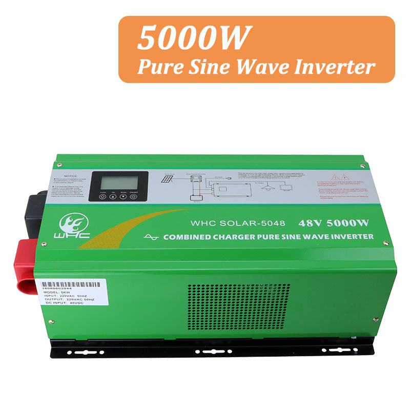 5000W Pure Sine Wave 24V 48V DC To 220V AC Low Frequency Off Grid Solar Power Inverter For Home Electricity System
