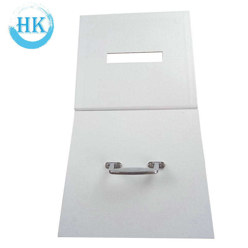 Luxury White Cardcover Box With Iron Handle Foam Luxury White Cardcover Box With Iron Handle Foam