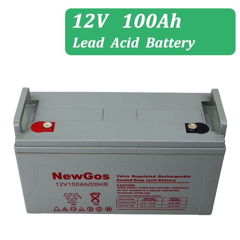 12V 100Ah Deep Cycle Lead Acid Solar Storage Battery positive negative 12V 100Ah Deep Cycle Lead Acid Solar Storage Battery positive negative