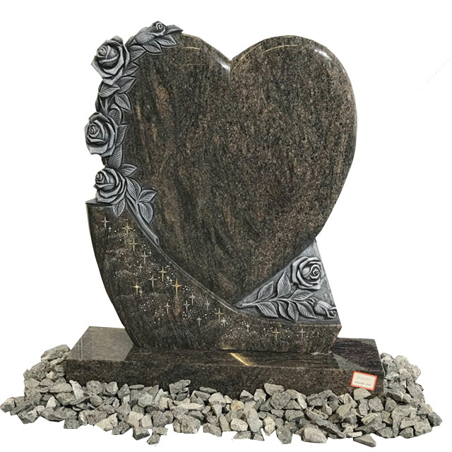 Black Granite Tombstone Simple Black Granite Tombstone Simple