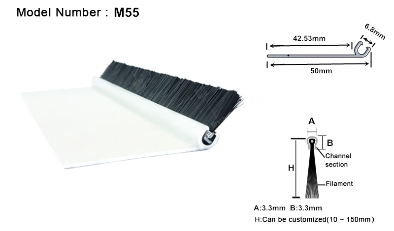 Sectional Door Seal Brush