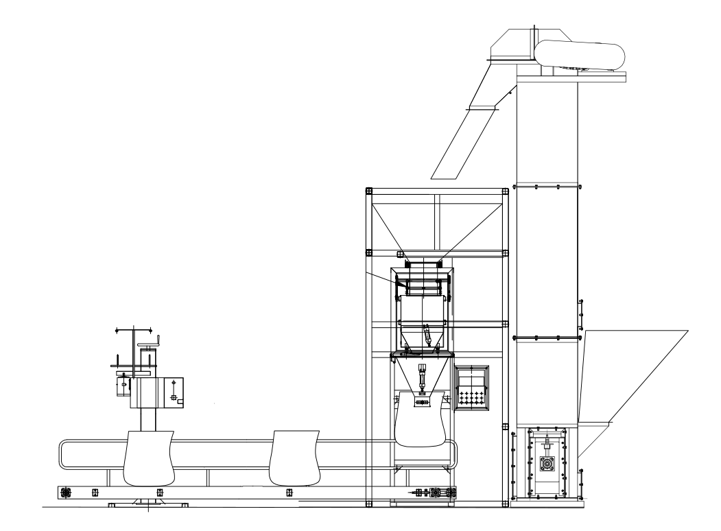 semi automatic granule packing machine