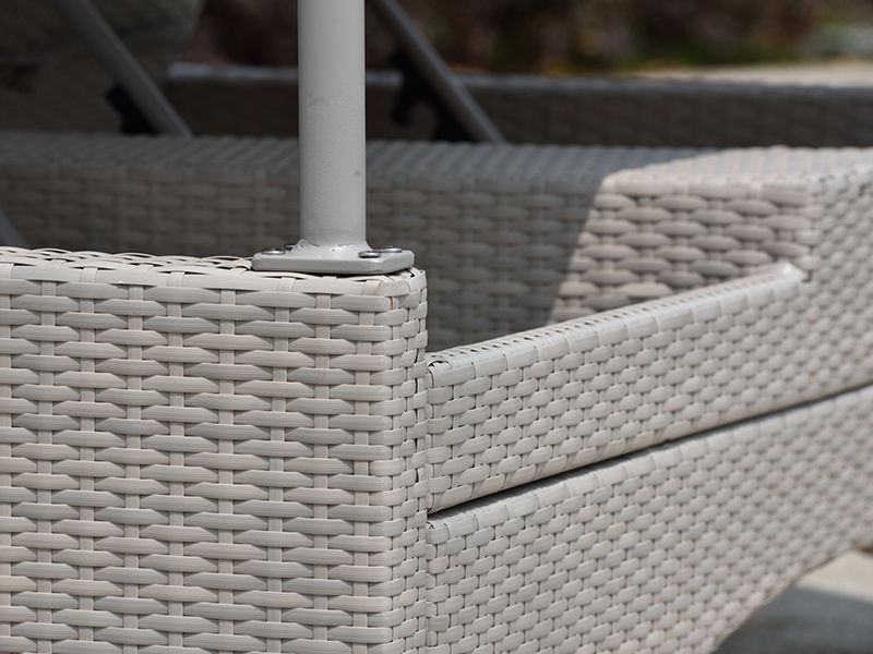 wicker lounger bed with shade wicker lounger bed with shade