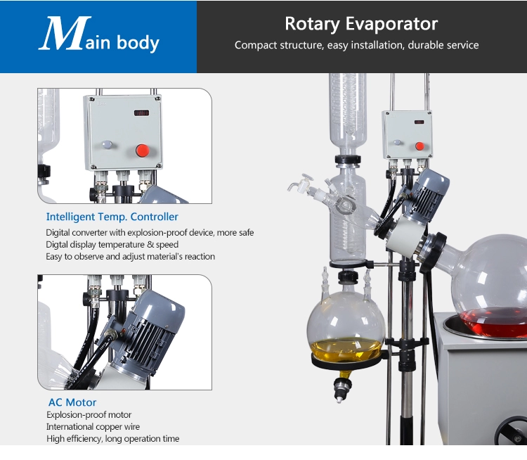 Chemical Lab Glass Distillation Rotary Evaporator Device Equipment