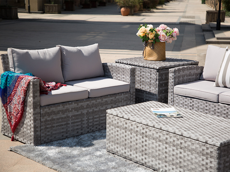 patio wicker sofa