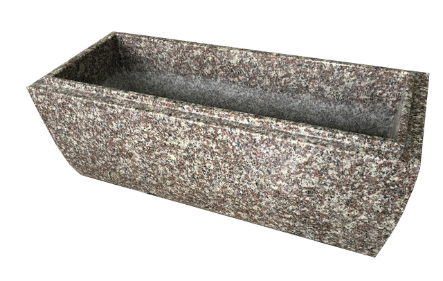 G664 Pink Granite Flower Planter