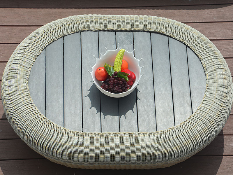 Rattan round sofa set