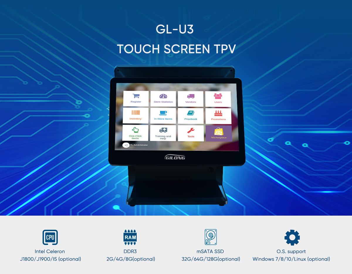 dual screen pos terminal