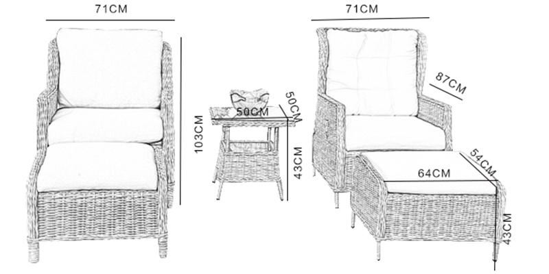 Rattan dining chair