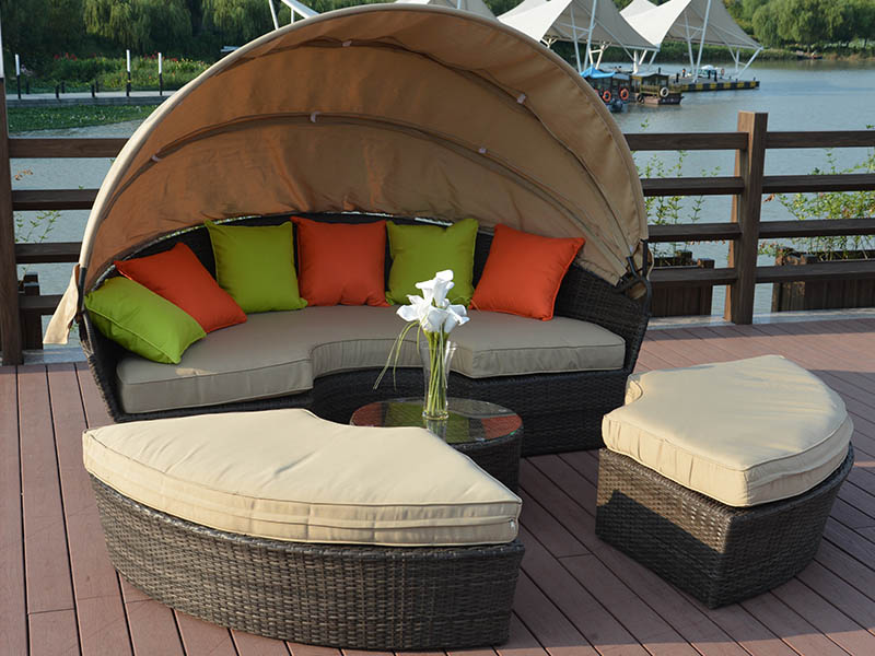 rattan lounge sofa