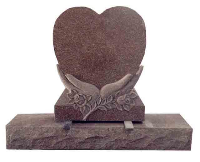 Heart Shaped Gravemarkers