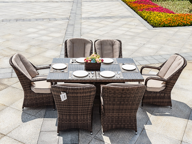 PE wicker dining sets