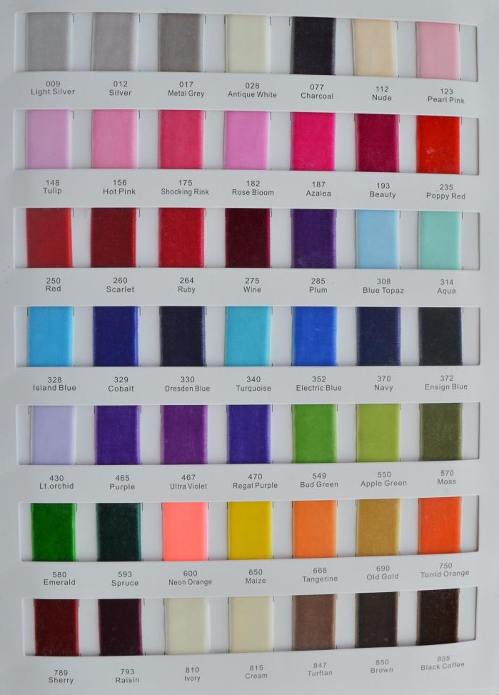 velver ribbon color velver ribbon color