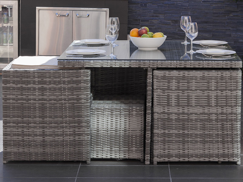Patio rattan dining set Patio rattan dining set