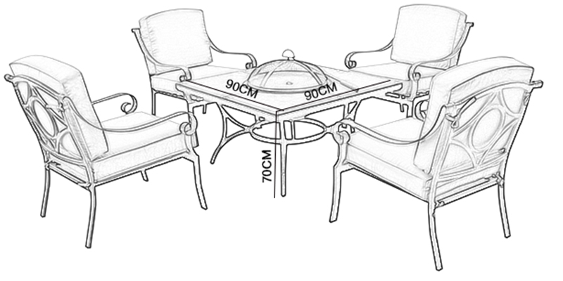 Rattan dining set