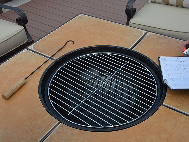 Rattan dining table