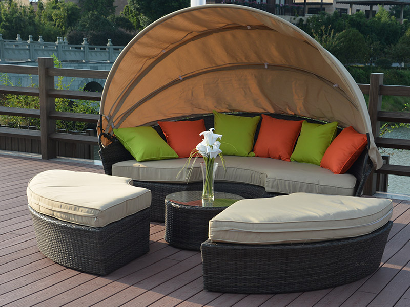 Rattan lying bed designs