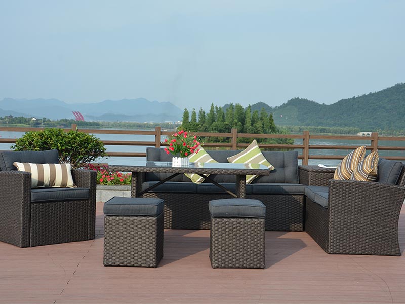 patio wicker sofa set