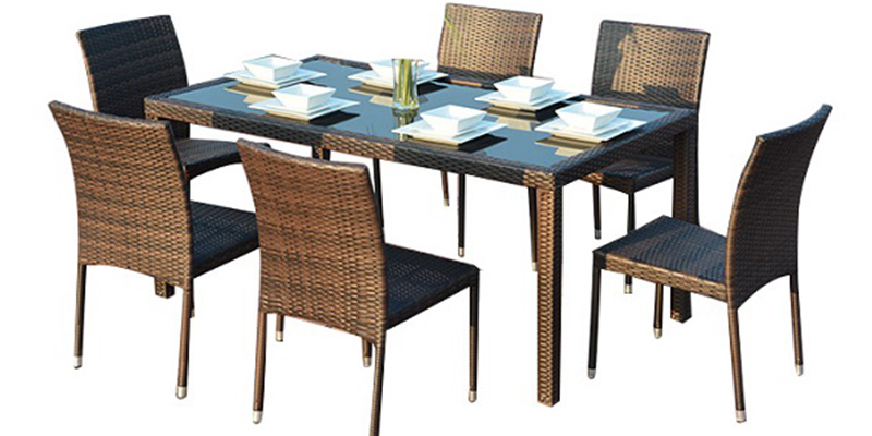 wicker dining set