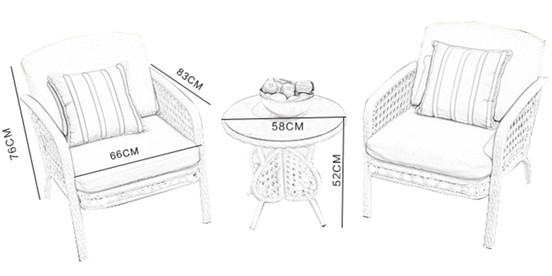 Rattan dining set