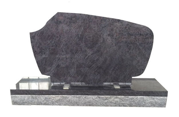 Blue Granite Tombstone