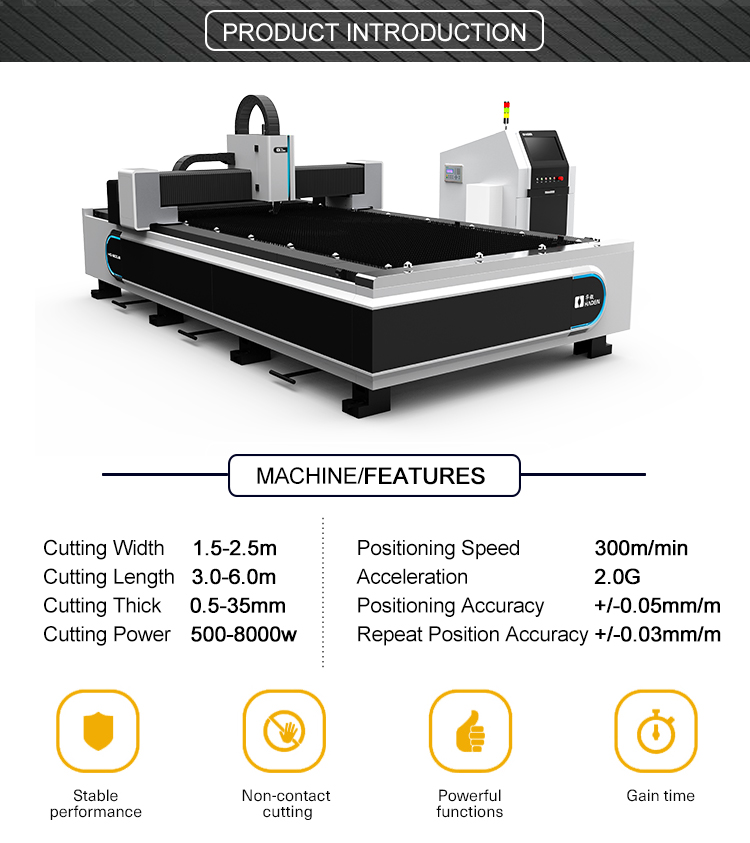 raycus laser source 500w fiber laser cutting machine