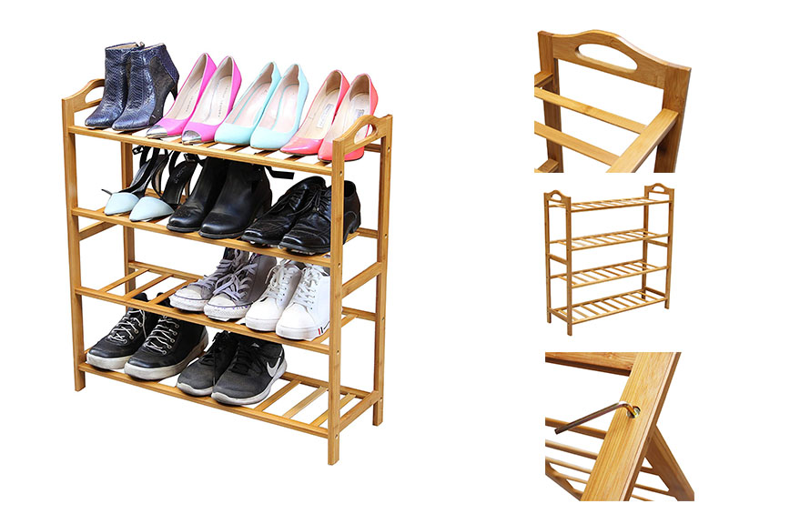 bamboo shoe rack