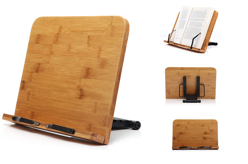 bamboo book holder