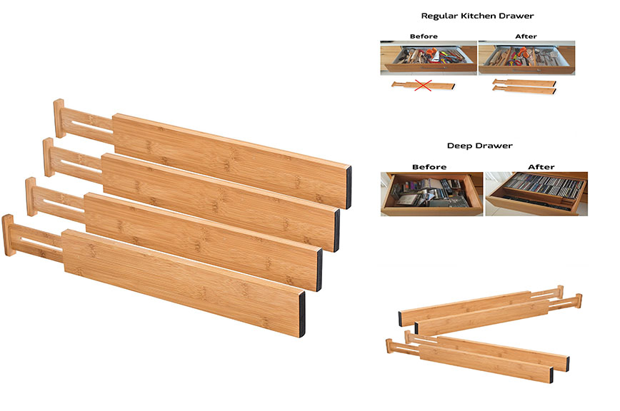 bamboo drawer divider