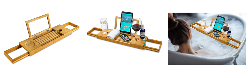 Bamboo Bathtub Caddy Tray