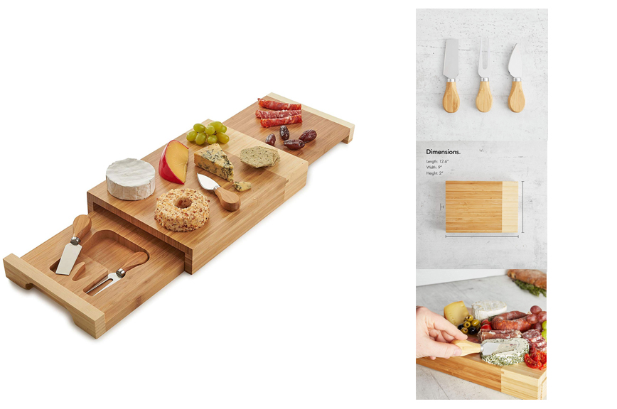 Bamboo Cheese Board Server Plate