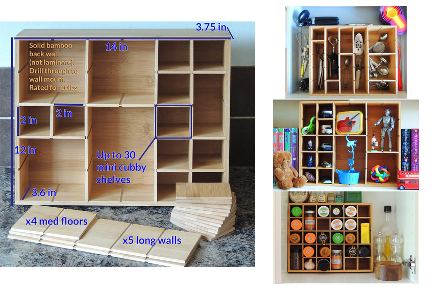 bamboo spice rack