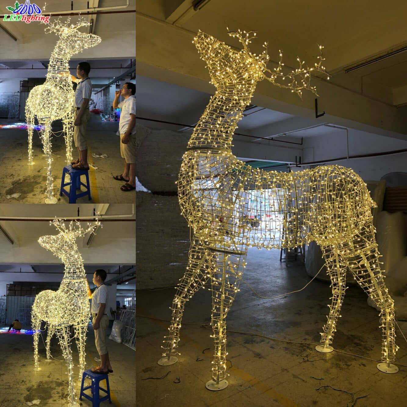 led reindeer decoration light