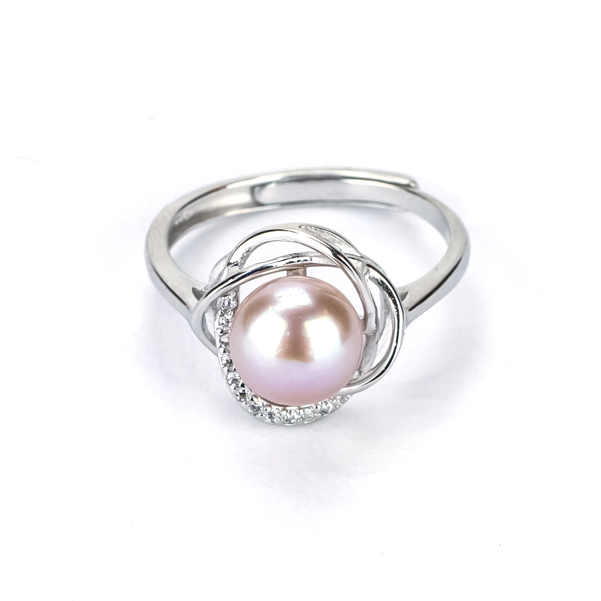 Silver Pearl Ring 