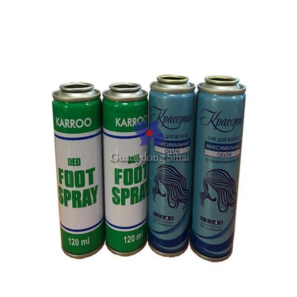 empty aerosol tin cans