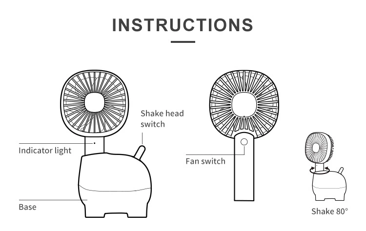 handheld portable fan