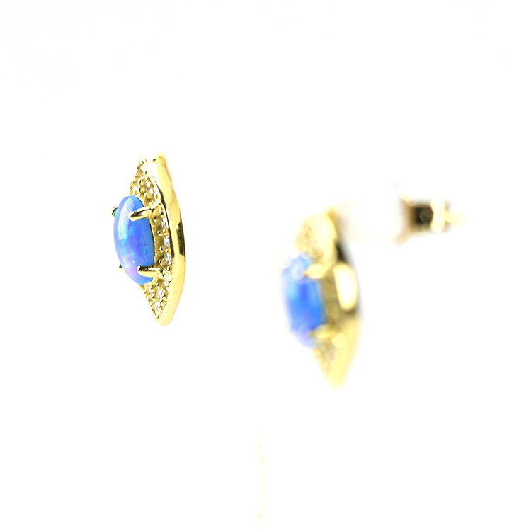 Blue Opal Earring