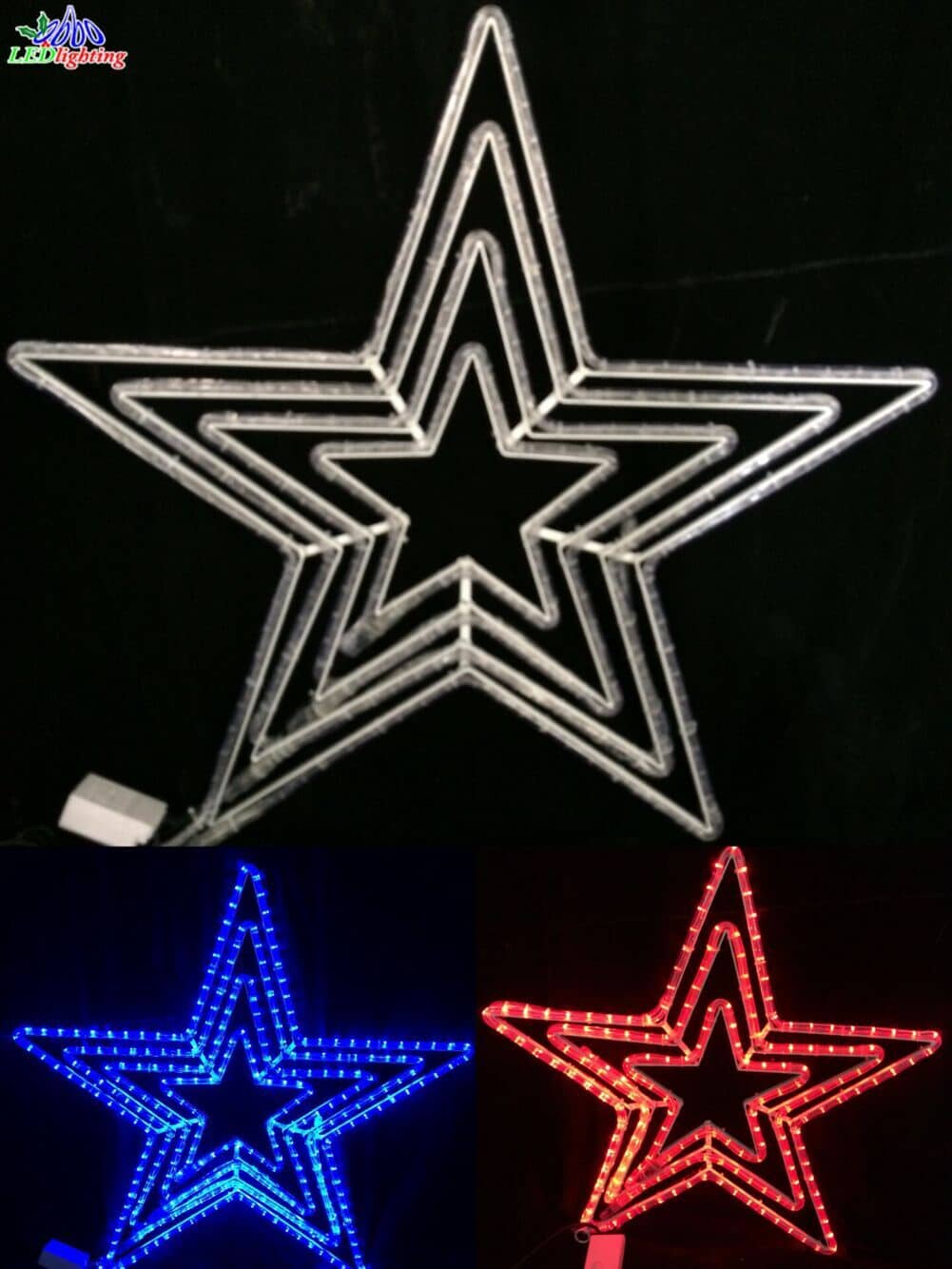 2d led star silhouette