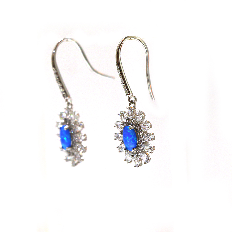 Blue Opal Earring