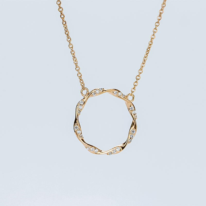Rose gold plating necklace