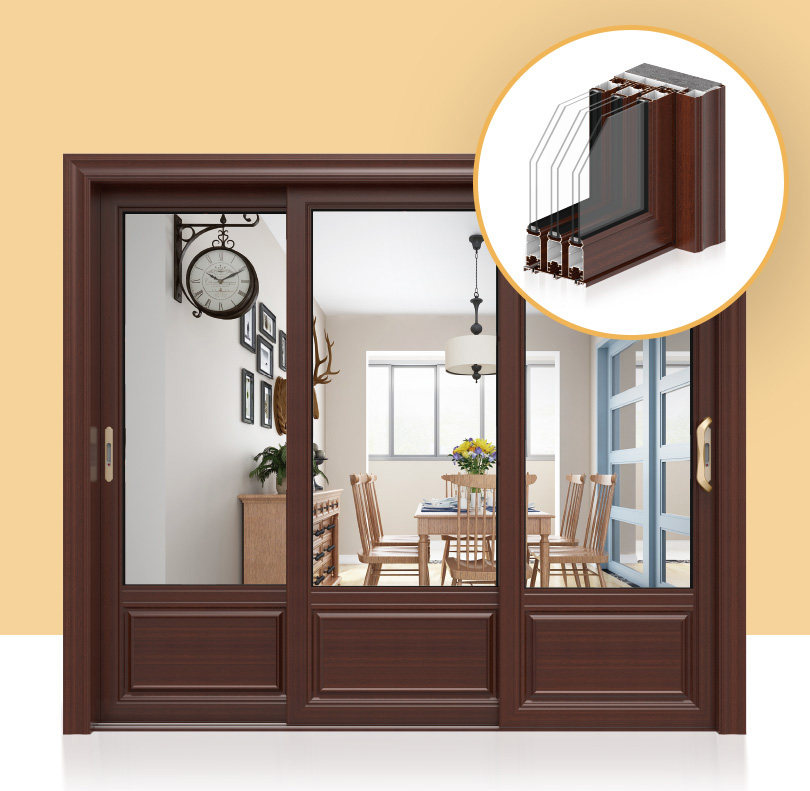 Safety Three linkage Sliding Door