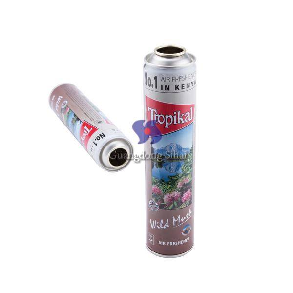 air freshener empty metal aerosol can