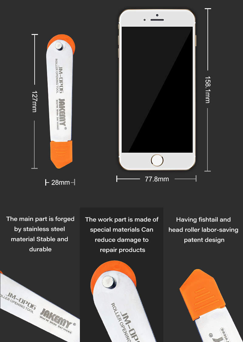 roller opening tool for electronic products