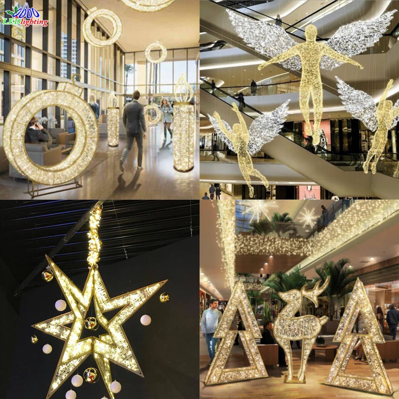 shopping mall indoor led motif light